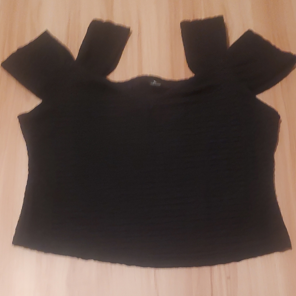 SHEIN Black Off-Shoulder Blouse